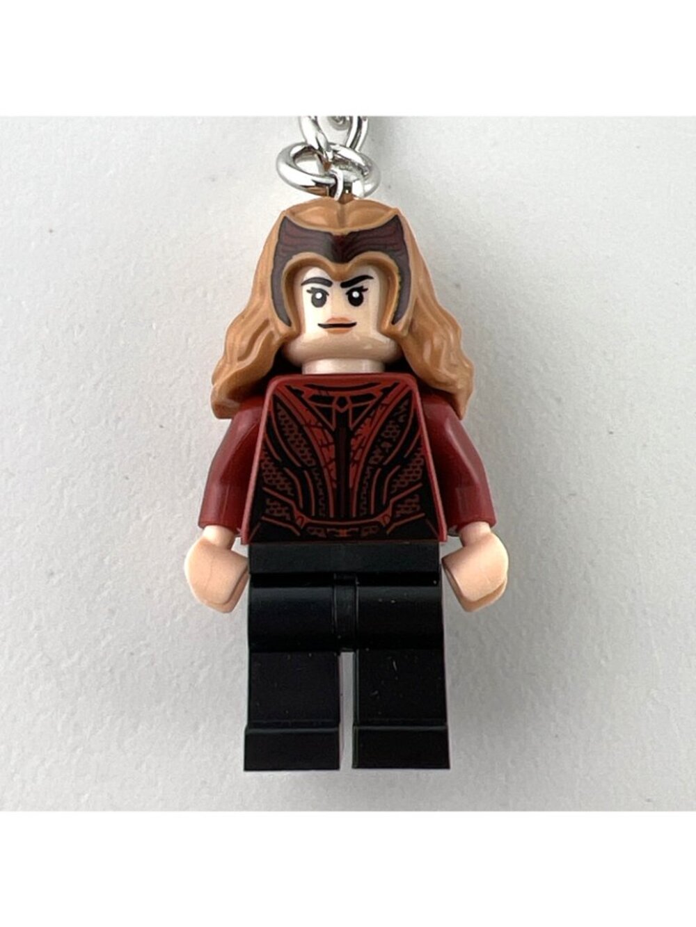 LEGO Scarlet Witch Minifigure Keychain 3" Wanda Maximoff Infinity Saga Marvel - Picture 2 of 8